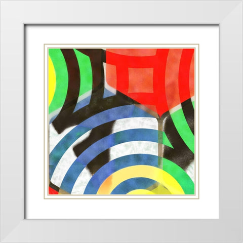 Graffiti in Red 2 White Modern Wood Framed Art Print with Double Matting by Tenoever, William