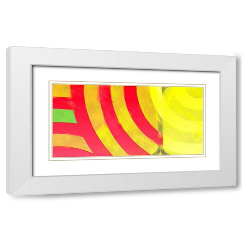 Graffiti in Red 3 White Modern Wood Framed Art Print with Double Matting by Tenoever, William