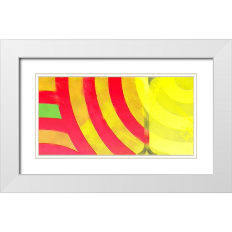 Graffiti in Red 3 White Modern Wood Framed Art Print with Double Matting by Tenoever, William