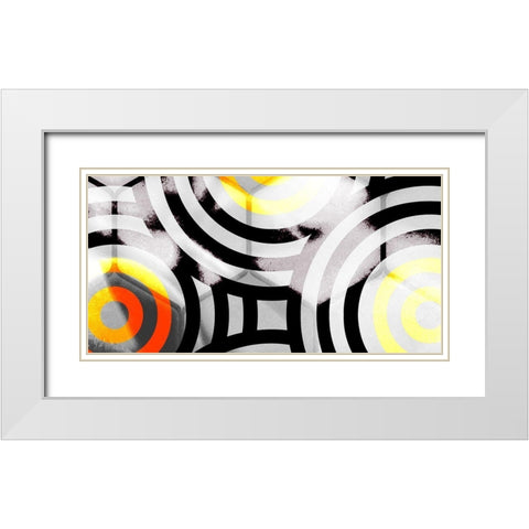 Honeycomb 1 White Modern Wood Framed Art Print with Double Matting by Tenoever, William