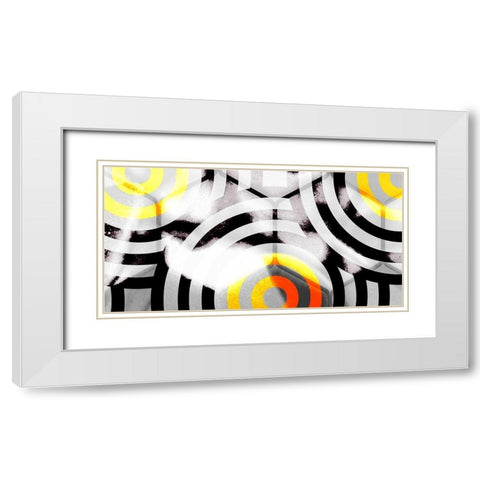 Honeycomb 2 White Modern Wood Framed Art Print with Double Matting by Tenoever, William