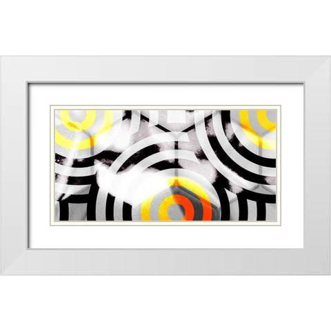 Honeycomb 2 White Modern Wood Framed Art Print with Double Matting by Tenoever, William
