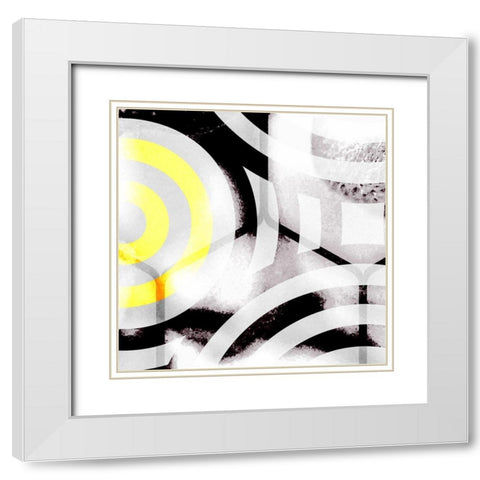 Honeycomb 5 White Modern Wood Framed Art Print with Double Matting by Tenoever, William