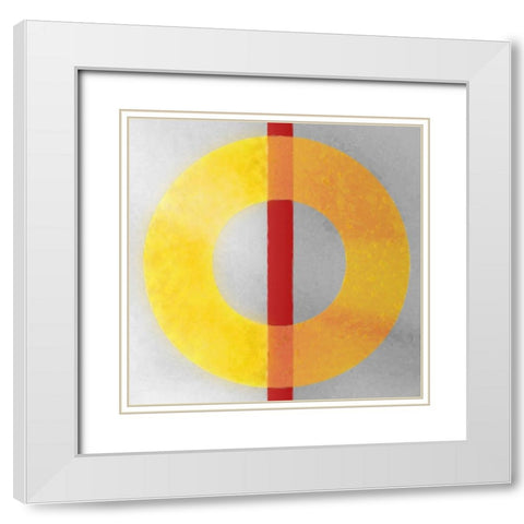 On Your Mark White Modern Wood Framed Art Print with Double Matting by Tenoever, William