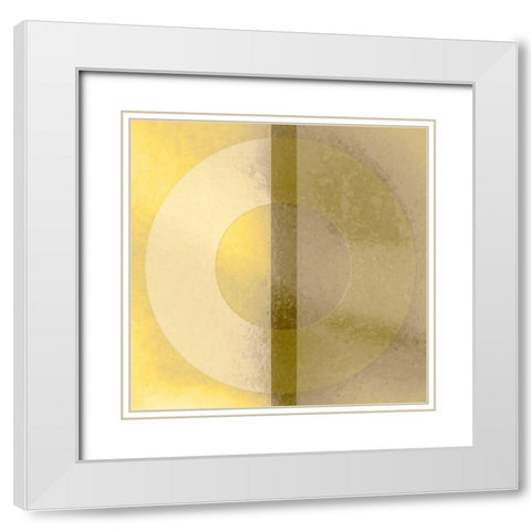 Gong White Modern Wood Framed Art Print with Double Matting by Tenoever, William