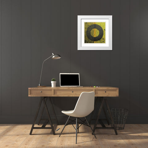Brass Caps White Modern Wood Framed Art Print with Double Matting by Tenoever, William