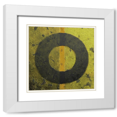 Brass Caps White Modern Wood Framed Art Print with Double Matting by Tenoever, William