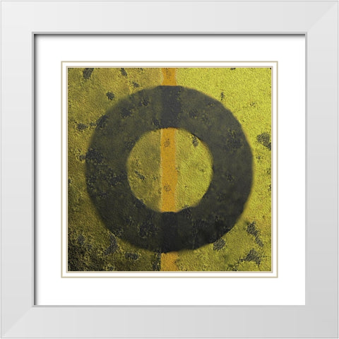 Brass Caps White Modern Wood Framed Art Print with Double Matting by Tenoever, William