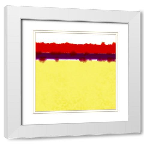 Fields of Gold White Modern Wood Framed Art Print with Double Matting by Tenoever, William