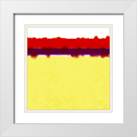 Fields of Gold White Modern Wood Framed Art Print with Double Matting by Tenoever, William
