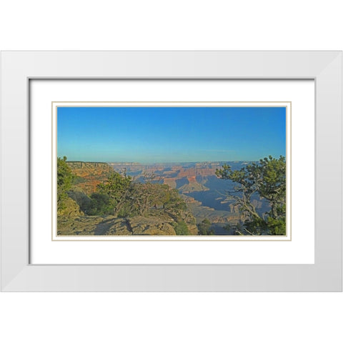 Grand Canyon 7: North Rim White Modern Wood Framed Art Print with Double Matting by Popcorn