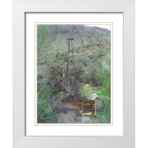 Dixie Mine White Modern Wood Framed Art Print with Double Matting by Popcorn