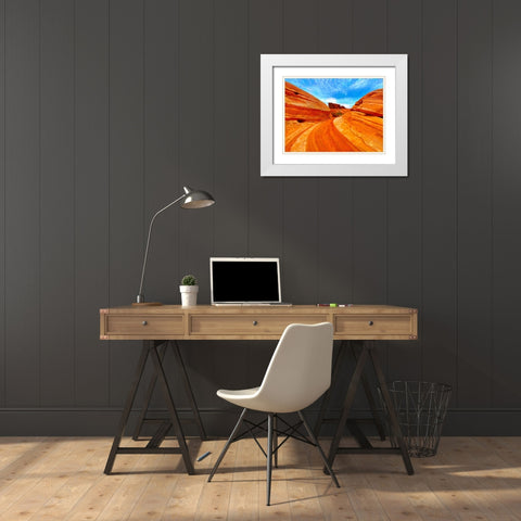 ValleyOfFire:Gibraltar White Modern Wood Framed Art Print with Double Matting by Tenoever, William