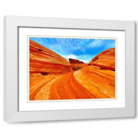ValleyOfFire:Gibraltar White Modern Wood Framed Art Print with Double Matting by Tenoever, William