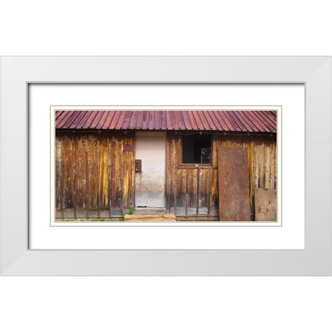 Cabin I White Modern Wood Framed Art Print with Double Matting by Popcorn