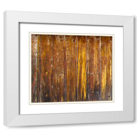 Cabin I : Texture White Modern Wood Framed Art Print with Double Matting by Popcorn