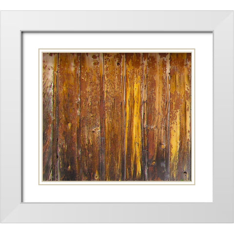 Cabin I : Texture White Modern Wood Framed Art Print with Double Matting by Popcorn