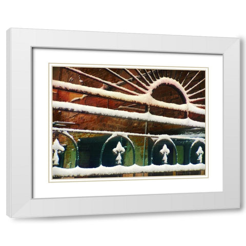 Bartlett Hotel: Iron work II White Modern Wood Framed Art Print with Double Matting by Popcorn