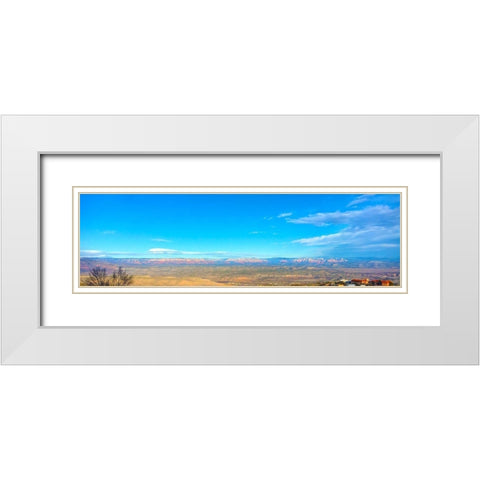 Verde Valley from Jerome White Modern Wood Framed Art Print with Double Matting by Popcorn