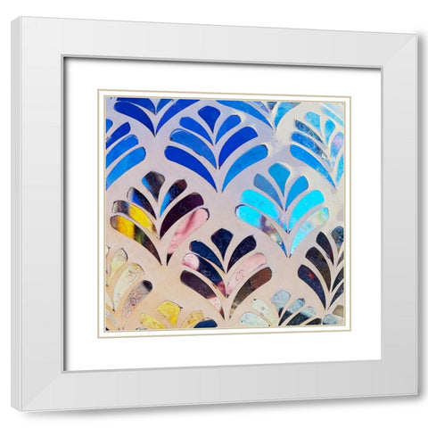 Mirrorball White Modern Wood Framed Art Print with Double Matting by Tenoever, William