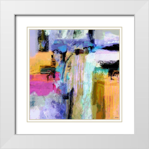 Concept I White Modern Wood Framed Art Print with Double Matting by Tienhaara, Michael