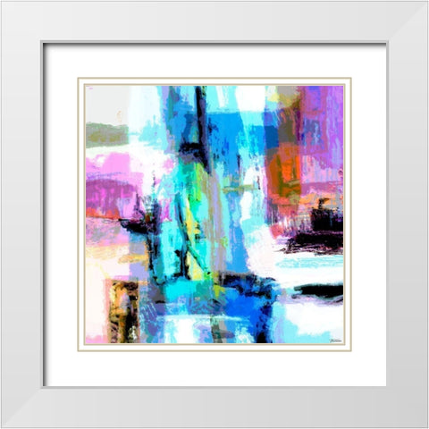 Concept II White Modern Wood Framed Art Print with Double Matting by Tienhaara, Michael