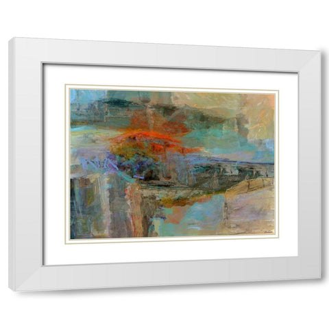 Emergence III White Modern Wood Framed Art Print with Double Matting by Tienhaara, Michael