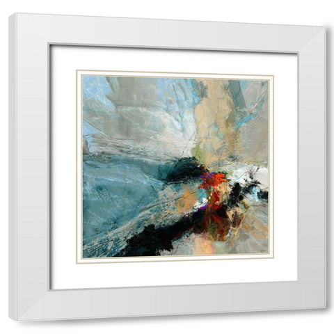 Sculpted IV White Modern Wood Framed Art Print with Double Matting by Tienhaara, Michael