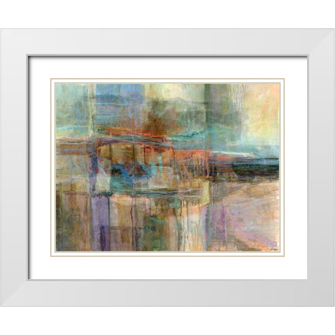 Emergence V White Modern Wood Framed Art Print with Double Matting by Tienhaara, Michael