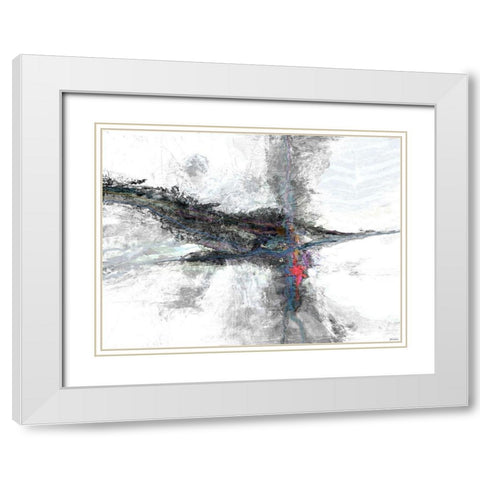 B and W I Color Accents II White Modern Wood Framed Art Print with Double Matting by Tienhaara, Michael