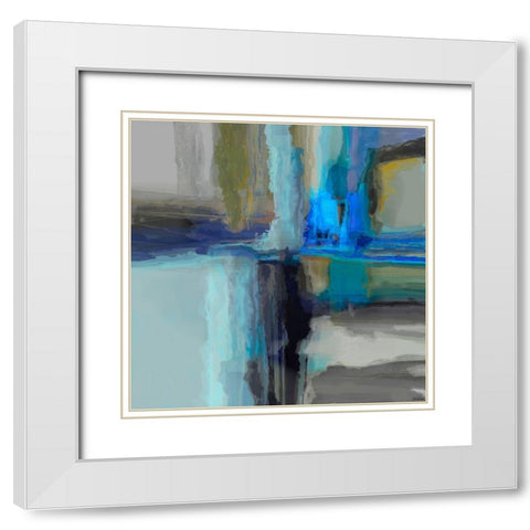 Dynasty III White Modern Wood Framed Art Print with Double Matting by Tienhaara, Michael