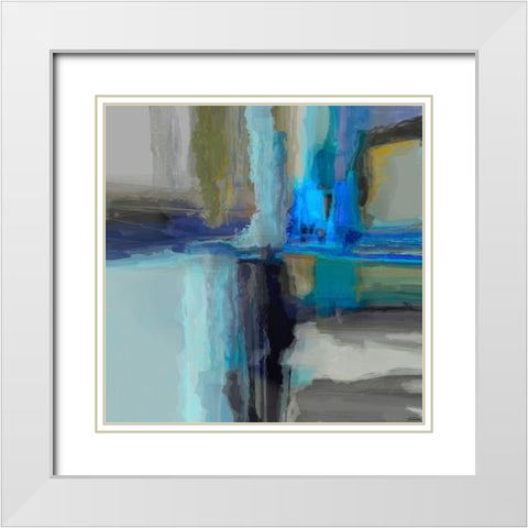 Dynasty III White Modern Wood Framed Art Print with Double Matting by Tienhaara, Michael