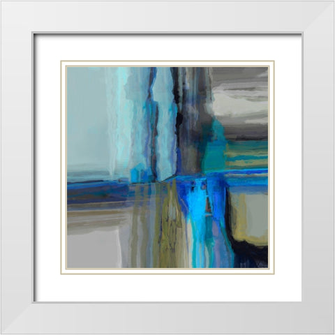 Dynasty IV White Modern Wood Framed Art Print with Double Matting by Tienhaara, Michael