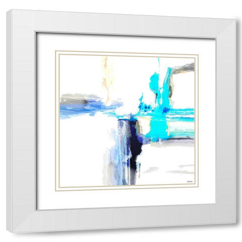 Dynasty V White Modern Wood Framed Art Print with Double Matting by Tienhaara, Michael
