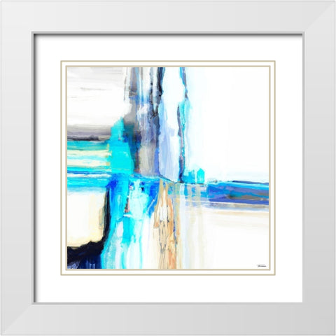 Dynasty VI White Modern Wood Framed Art Print with Double Matting by Tienhaara, Michael