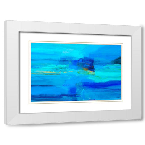 Emanate II White Modern Wood Framed Art Print with Double Matting by Tienhaara, Michael
