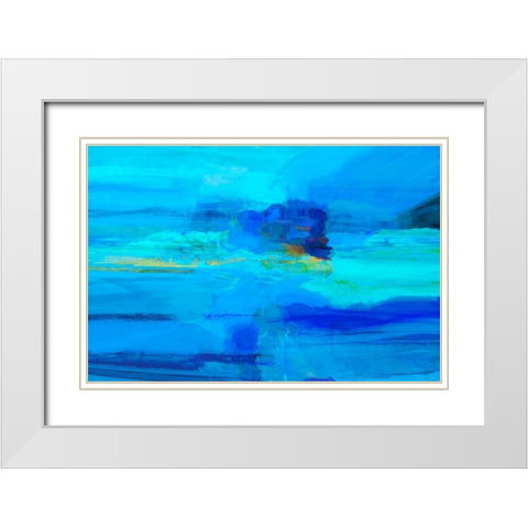 Emanate II White Modern Wood Framed Art Print with Double Matting by Tienhaara, Michael
