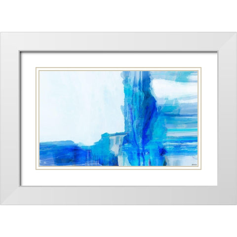 Mood Shift III White Modern Wood Framed Art Print with Double Matting by Tienhaara, Michael