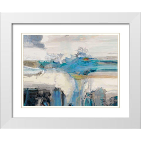 Melodious I White Modern Wood Framed Art Print with Double Matting by Tienhaara, Michael