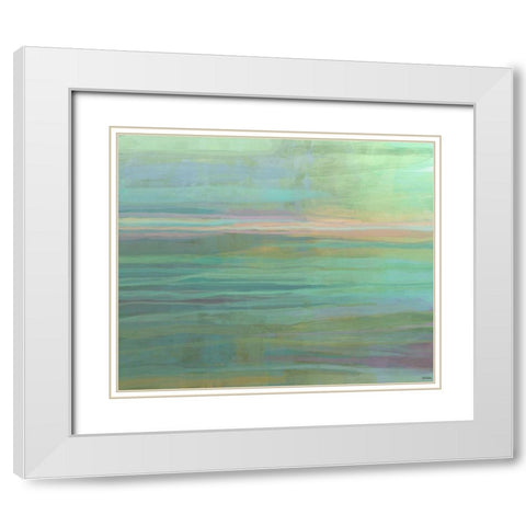 Passive II White Modern Wood Framed Art Print with Double Matting by Tienhaara, Michael