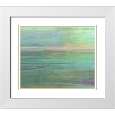 Passive II White Modern Wood Framed Art Print with Double Matting by Tienhaara, Michael