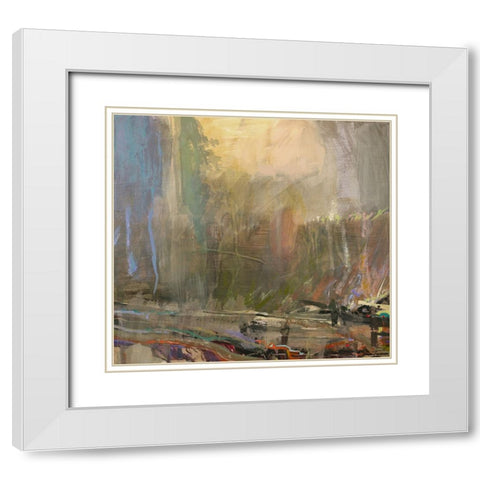 Musings II White Modern Wood Framed Art Print with Double Matting by Tienhaara, Michael