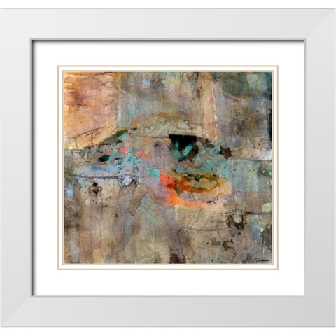 Reflective I WC V I White Modern Wood Framed Art Print with Double Matting by Tienhaara, Michael