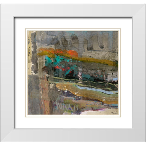 Reflective II White Modern Wood Framed Art Print with Double Matting by Tienhaara, Michael
