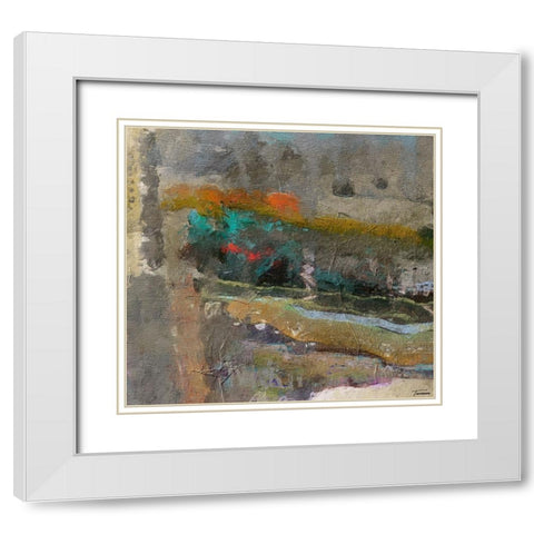 Reflective II FX White Modern Wood Framed Art Print with Double Matting by Tienhaara, Michael