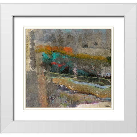 Reflective II FX White Modern Wood Framed Art Print with Double Matting by Tienhaara, Michael