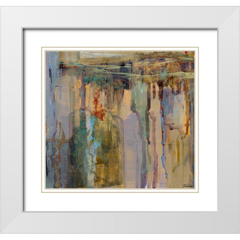 Musings I White Modern Wood Framed Art Print with Double Matting by Tienhaara, Michael