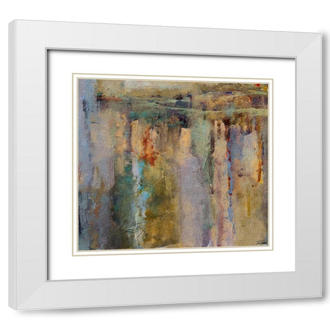 Musings I FX White Modern Wood Framed Art Print with Double Matting by Tienhaara, Michael