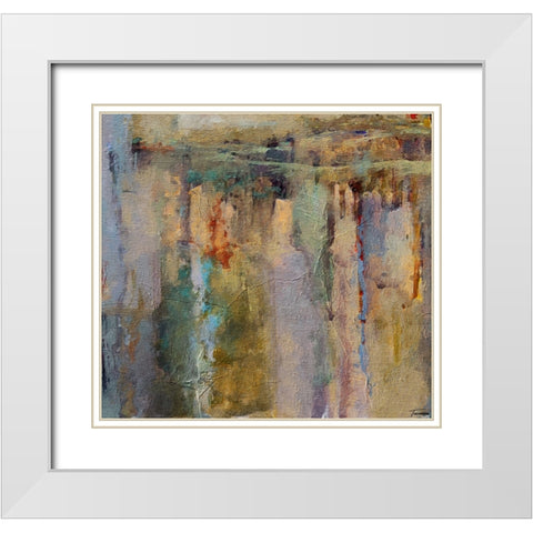 Musings I FX White Modern Wood Framed Art Print with Double Matting by Tienhaara, Michael
