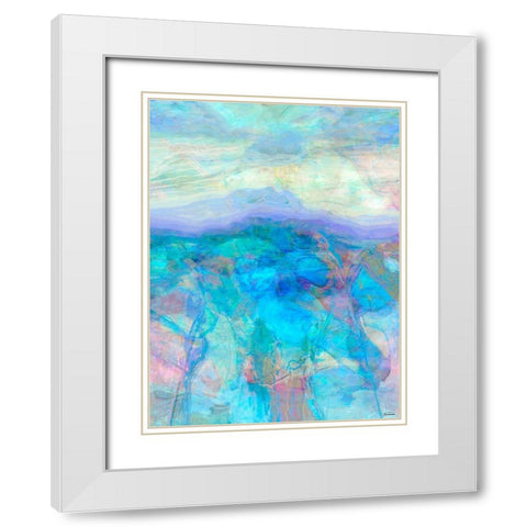 Derivative I White Modern Wood Framed Art Print with Double Matting by Tienhaara, Michael